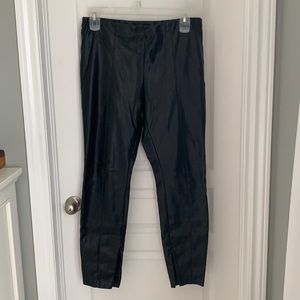 Faux leather pants